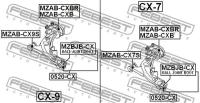 Опора шаровая MAZDA CX-7 ER 06-, 0520CX FEBEST 0520-CX