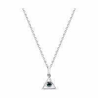 Серебряное колье Diamant online 304831 с эмалью, Серебро 925°, 40-45