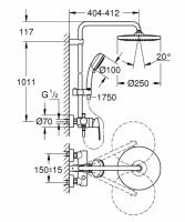 Душевой комплект Grohe Tempesta Cosmopolitan 26673000