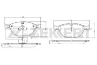 ZEKKERT BS-2144 Колодки торм. диск. передн. с датчиком BMW 5 (F07 F10 F11 F18) 09- 6 (F06 F12 F13) 10- 7 (F01 F01N