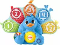 Обучающая игрушка Fisher-Price Linkimals Peacock для младенцев и малышей с интерактивными огнями, музыкой, счетом и цветами