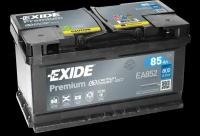 Аккумулятор автомобильный Exide Premium EA 852 6СТ-85 обр. (низкий) 315x175x175