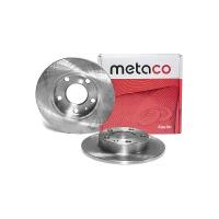 METACO 3060-111 (895615601A / 895615601B / 8E0615601B) диск тормозной задний, Audi (Ауди) a4 [b6] (2000-20 (Комплект 2 штуки)