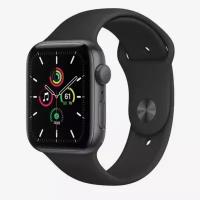 Силиконовый ремешок для Apple Watch 38-40-41 mm, Series 1-7, SE / Сменный браслет (Sport Band) для смарт часов Эпл Вотч 38-41 мм (Black S)