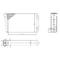 PATRON PRS2048 (01618026 / 1618026 / 1618248) радиатор отопителя opel: Omega (Омега) b (21 / 22 / 23 / 25 / 26 / 27) 2.0-3.2i /