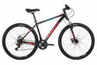 Велосипед Foxx Caiman 27.5" (2024) (Велосипед FOXX 27.5" CAIMAN черный,сталь, размер 18")