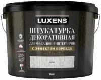 Лаксен Короед декоративная штукатурка (14кг) / LUXENS Короед декоративная штукатурка для фасадов и интерьеров белая (14кг)