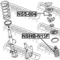 Пыльник переднего амортизатора, NSHBN15F FEBEST NSHB-N15F