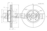 ZEKKERT BS-5181 Диск торм. перед. Subaru Forester (SF SG SH) 97- Impreza (GD GG GR) 94- Legacy (BC BD BG BE