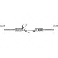 STELLOX 00-35046-SX (0035046_SX / 4000 AC / 4000 AL) рейка рулевая с г / у с тягами, 52055\ Peugeot (Пежо) partner 96