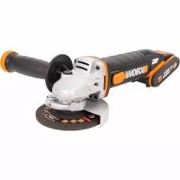 Аккумуляторная угловая шлифмашина WORX кейс WX800