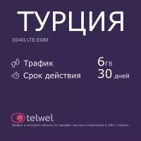 eSIM "Турция 6 Гб/30 дней". Пакет "Трафик и интернет-звонки"