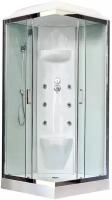 Душевая кабина 80x80x217 см Royal Bath RB80HP7-WT-CH прозрачное