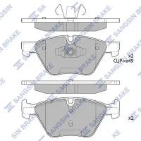 HI-Q SP2214 колодки дисковые передние с антискрип. пл.\ BMW (БМВ) e81 / 82 / 87 / 88 / 90 / 92 2.0-3.0i / 2.0d