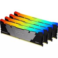 Оперативная память Kingston DIMM DDR4 64GB(4x16Gb) 3600Mhz CL16 FURY Renegade RGB (KF436C16RB12AK4/64)