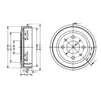 STELLOX 6025-2309-SX (07550119 / 07750119 / 1541801) барабан тормозной Fiat (Фиат) Brava (Брава) / bravo (Комплект 2 штуки)