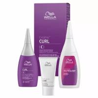 Набор Wella Professionals Creatine+ Creatine+ Curl Kit (С), Набор для окрашенных и чувствительных волос, Набор: лосьон, 75 мл + фиксатор, 100 мл + уход, 30 мл