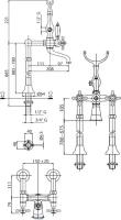 Смеситель Cezares Golf GOLF-VDP-02-M для ванны с душем