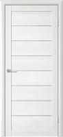 Межкомнатная дверь (дверное полотно) Albero Тренд Т-1 ЕсоТех / Белая лиственница / Стекло мателюкс 60х200