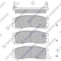 HI-Q SP1046-R колодки дисковые задние\ Mitsubishi (Мицубиси) galant 1.8-2.5 / 2.0td / gdi 92-00 / Eclipse (Эклипс)