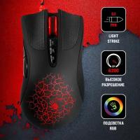 Мышь A4 Bloody A90 Blazing черный оптическая (4000dpi) USB2.0 игровая (8but)