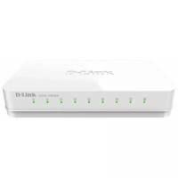 D-Link DGS-1008A/F1A Неуправляемый коммутатор с 8 портами 10/100/1000 Base-T и функцией энергосбережения