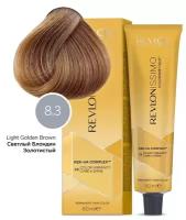 Краска для волос Revlon Professional Coloring Hair Revlonissimo Colorsmetique Care & Shine, Краситель с гиалуроновой кислотой перманентный. Перманентный Краситель с Гиалуроновой кислотой, Гарантия Результата Окрашивания + Уход за Волосами, 8.3