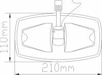 Уключина в сборе тип b, черная SSCL00010100-2-2