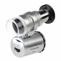 Микроскоп ANYSMART 60x мини, с подсветкой (2 LED) и ультрафиолетом (9882)