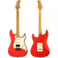 Электрогитара JET JS-400 CRD, Stratocaster, цвет коралловый красный