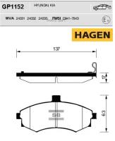 SANGSIN BRAKE GP1152 Колодки тормозные