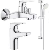 Комплект смесителей Grohe BauFlow 23601000 + 23752000 + 27924001