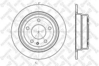 STELLOX 60201514SX 6020-1514-SX_диск тормозной задний!\ BMW E24/E28 2.5-3.5 M20/M21/M30/S38 80-88