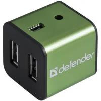 Хаб USB 2.0 Defender QUADRO IRON (4 порта, металл)