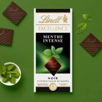 Шоколад Lindt Excellence тёмный с мятой 100г (Франция)