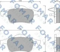 FO669081 714 00 FDB1383 колодки дисковые з Volvo S80 98 gt S60 V70 00 gt C70 97 00 XC70 2 5D5 02 gt