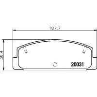 NISSHINBO np5004 (0401EAR / 0986424295 / 0986461145) колодки тормозные дисковые задн.323 f vi (bj) 323 s vi (bj) rx 7 III