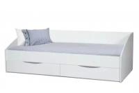 Кровать Олимп Фея - 3 симметричная 2000х900 Белый
