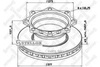 STELLOX 8500784SX 85-00784-SX_диск тормозной!377x158x45x244 n8 \SAF