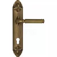 Дверная ручка Venezia "MOSCA" на планке PL90 матовая бронза (cyl)