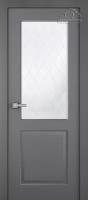 Межкомнатная дверь Belwooddoors Альта витраж 39 эмаль графит