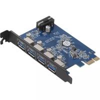 Контроллер PCI-E на USB-A 3.0 Orico PVU3-4P, черный (ORICO-PVU3-4P)