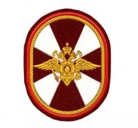 Шеврон нарукавный знак Внутренних войск МВД (овал) арт. 16-12198