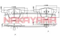 NAKAYAMA P0839NY Торм.коодки пер. Volvo XC90 02- 17''