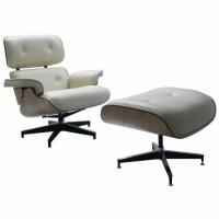 Кресло с оттоманкой Bradex Home Eames Lounge Chair 7293720459668 бежевый