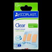 Ecoplast Набор полимерных пластырей Clear 16 шт