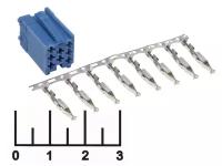 Разъем mini ISO 8pin гнездо (синий)