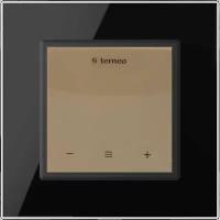 Терморегулятор/термостат Terneo S бежевый с чёрной рамкой