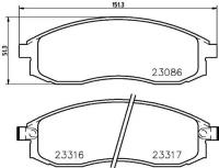 Колодки тормозные дисковые, передние, INFINITI/Nissan QX56, QX56, ARMADA, NP300 NAVARA, NP300 NAVARA Platform/Chassis, TITAN NP2037 1шт