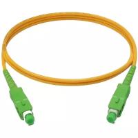 Патч-корд оптический (optic patch cord) SC/APC-SC/APC SM 9/125мкм одномодовый (simplex) 15 метров